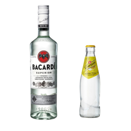2. Bacardi White + frisdrank